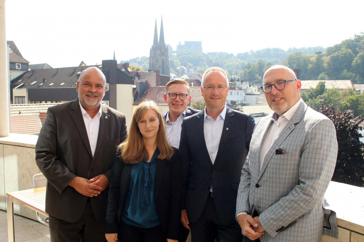 v. l. n. r.: Markus Meysner, Ilka Heil, Dirk Bamberger, Heiko Kasseckert, Jrg Michael Mller