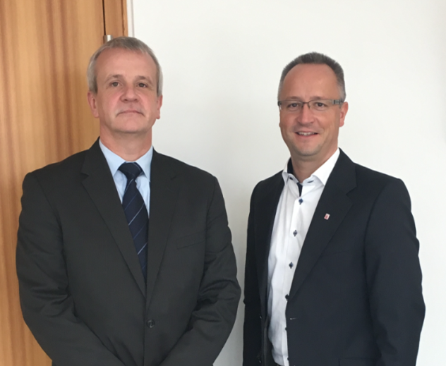 Brgermeister Bauroth und Landtagsabgeordneter Heiko Kasseckert