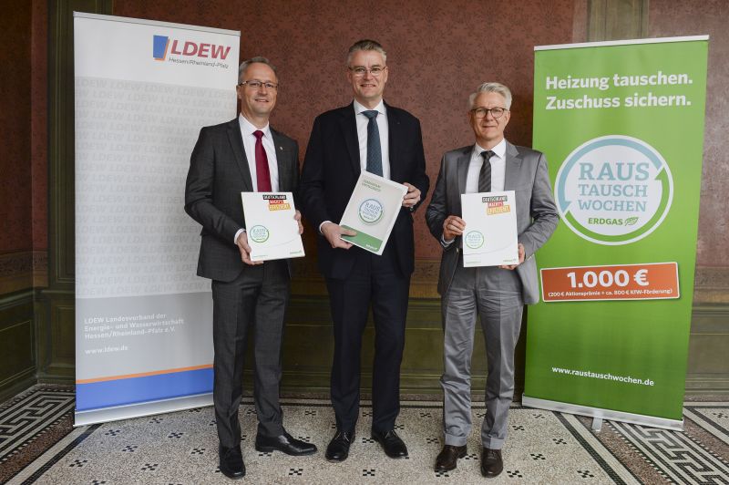MdL Heiko Kasseckert, LDEW-Vorsitzender Dr. Constantin Alsheimer, MdL Dirk Landau MdL Heiko Kasseckert, LDEW-Vorsitzender Dr. Constantin Alsheimer, MdL Dirk Landau