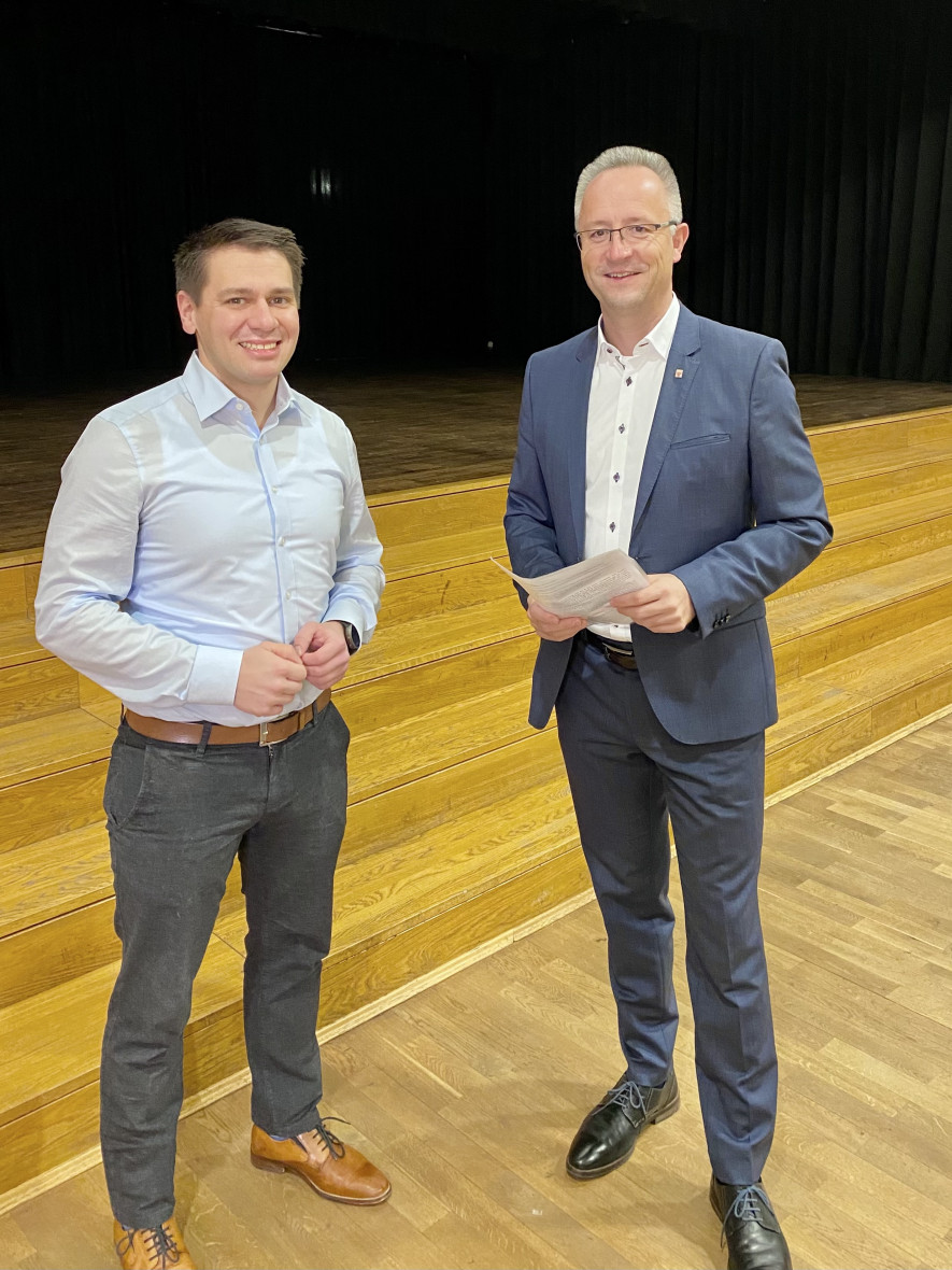 Jens Böhringer und Heiko Kasseckert im Gespräch Jens Böhringer und Heiko Kasseckert im Gespräch